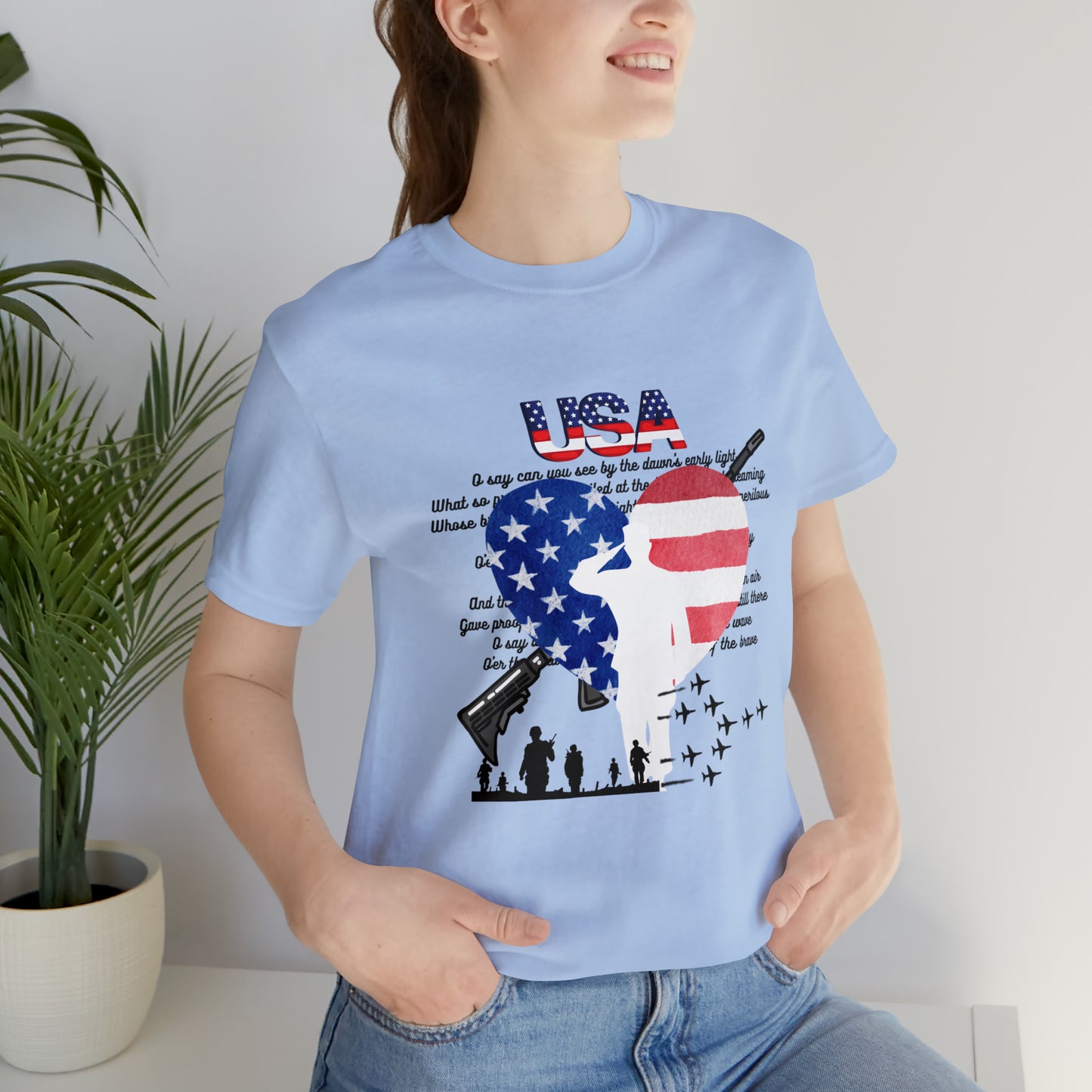 USA 2 Unisex Jersey Short Sleeve Tee