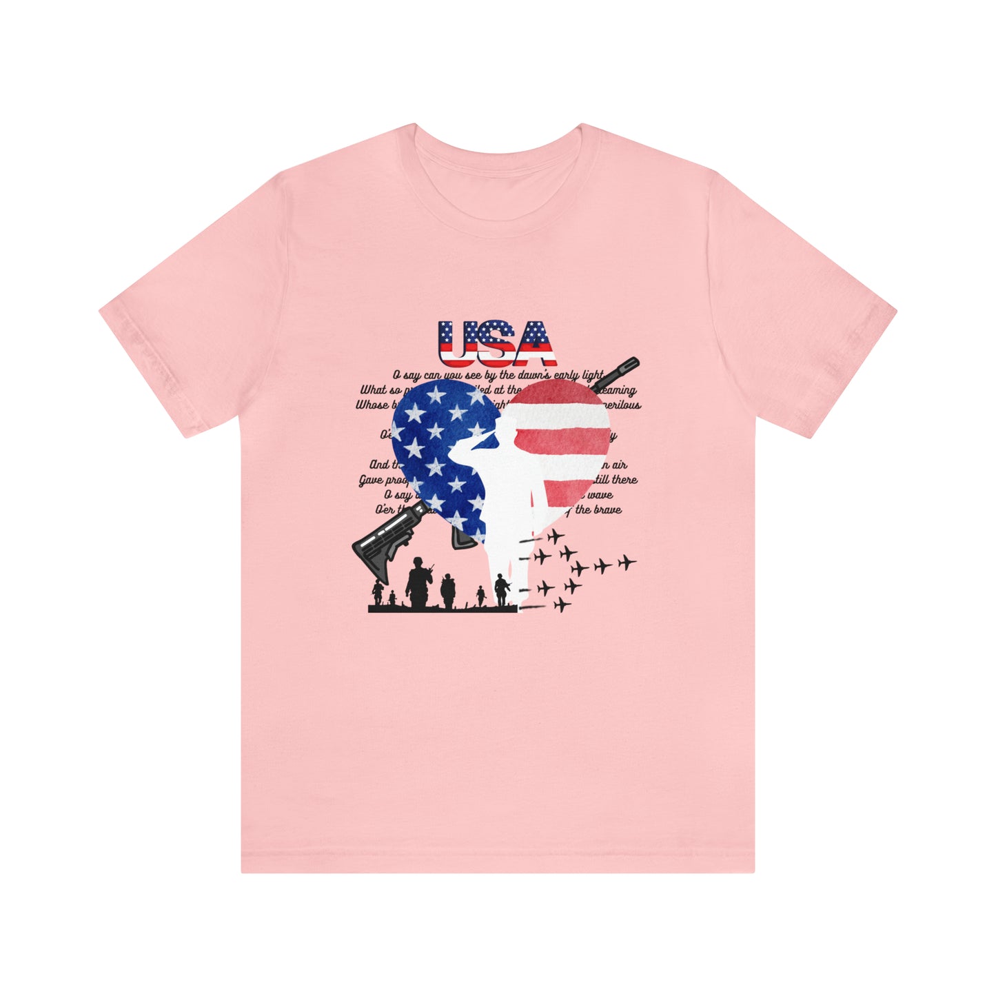 USA 2 Unisex Jersey Short Sleeve Tee