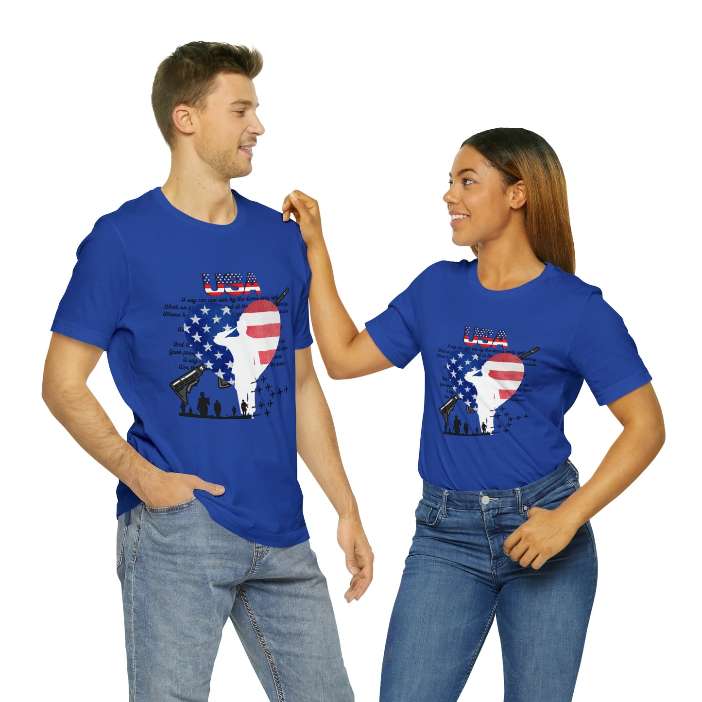 USA 2 Unisex Jersey Short Sleeve Tee