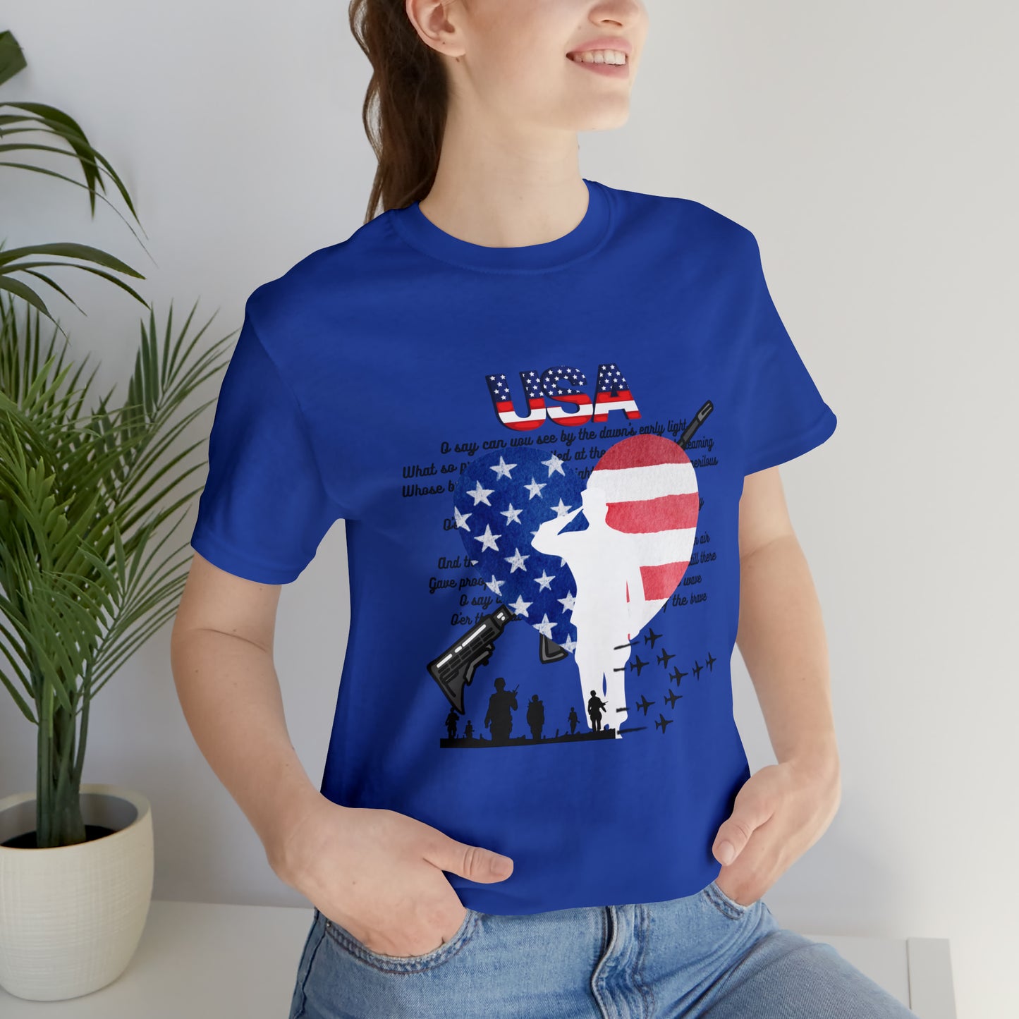 USA 2 Unisex Jersey Short Sleeve Tee