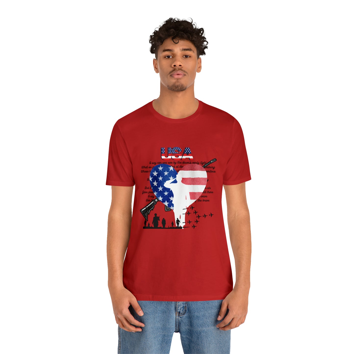 USA 2 Unisex Jersey Short Sleeve Tee