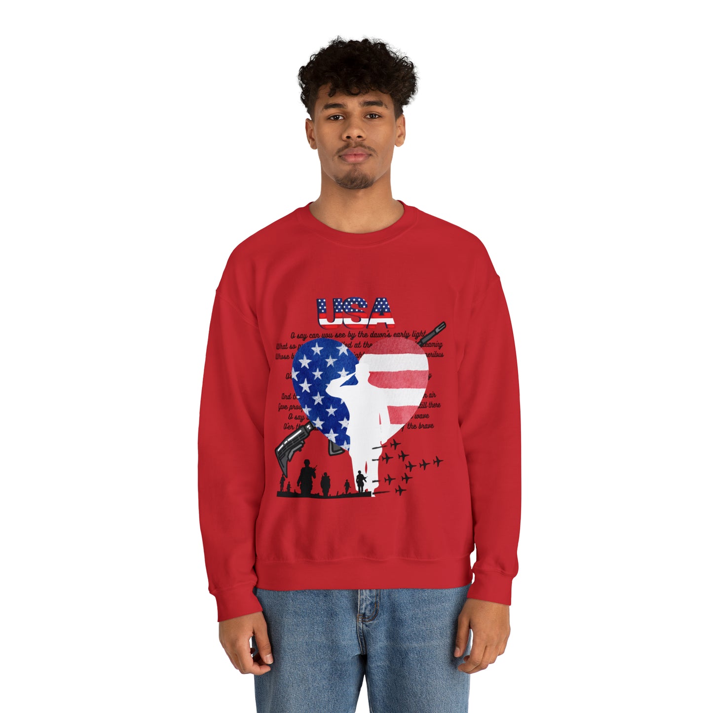 USA Unisex Heavy Blend™ Crewneck Sweatshirt