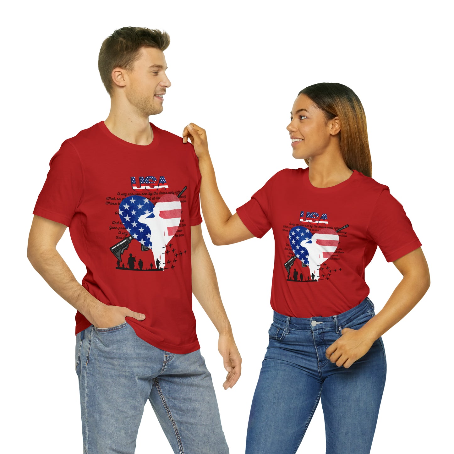 USA 2 Unisex Jersey Short Sleeve Tee