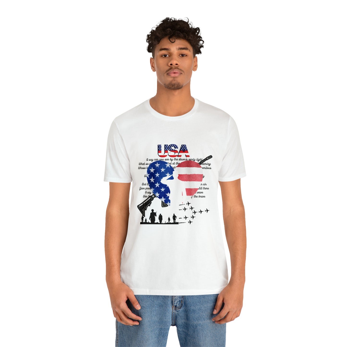 USA 2 Unisex Jersey Short Sleeve Tee