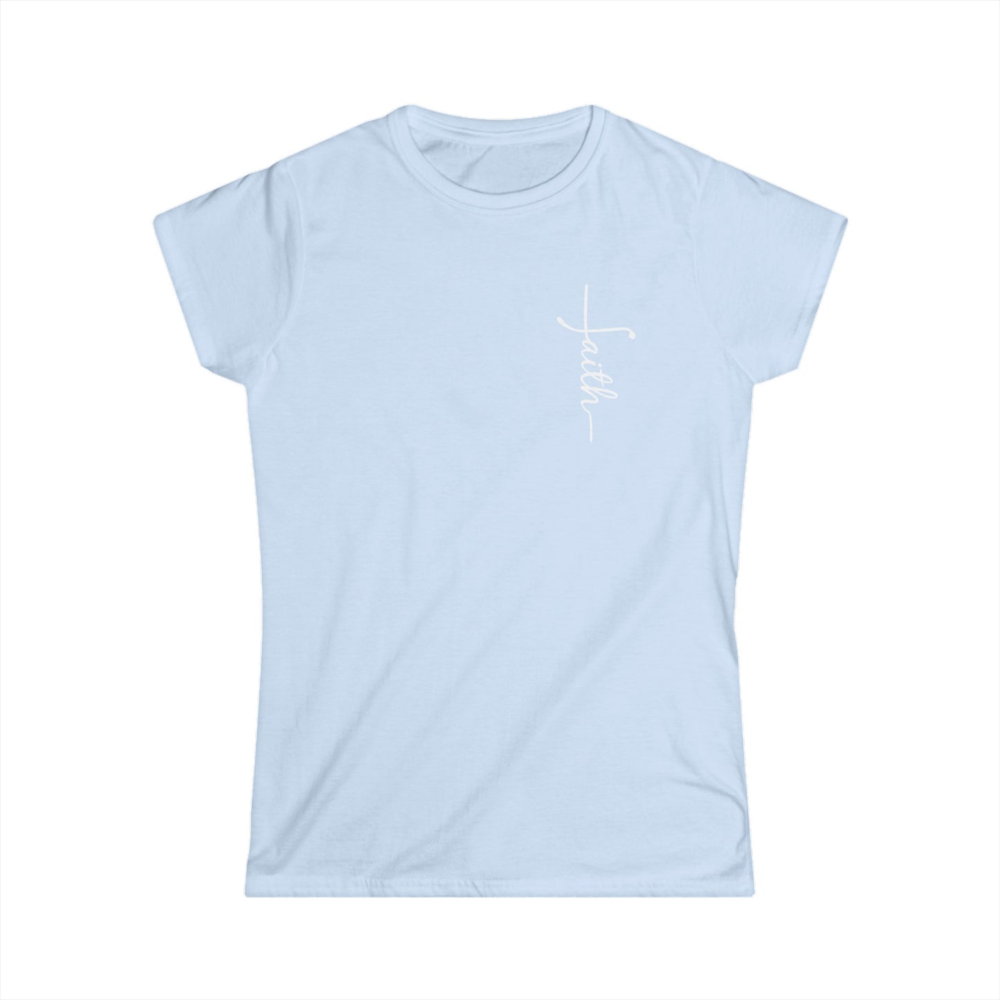 Women's Softstyle Faith Christian Tee In Heart Position