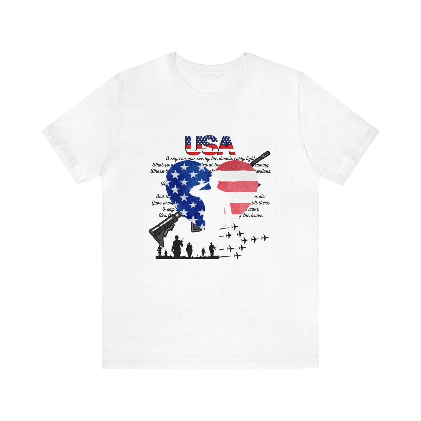 USA 2 Unisex Jersey Short Sleeve Tee