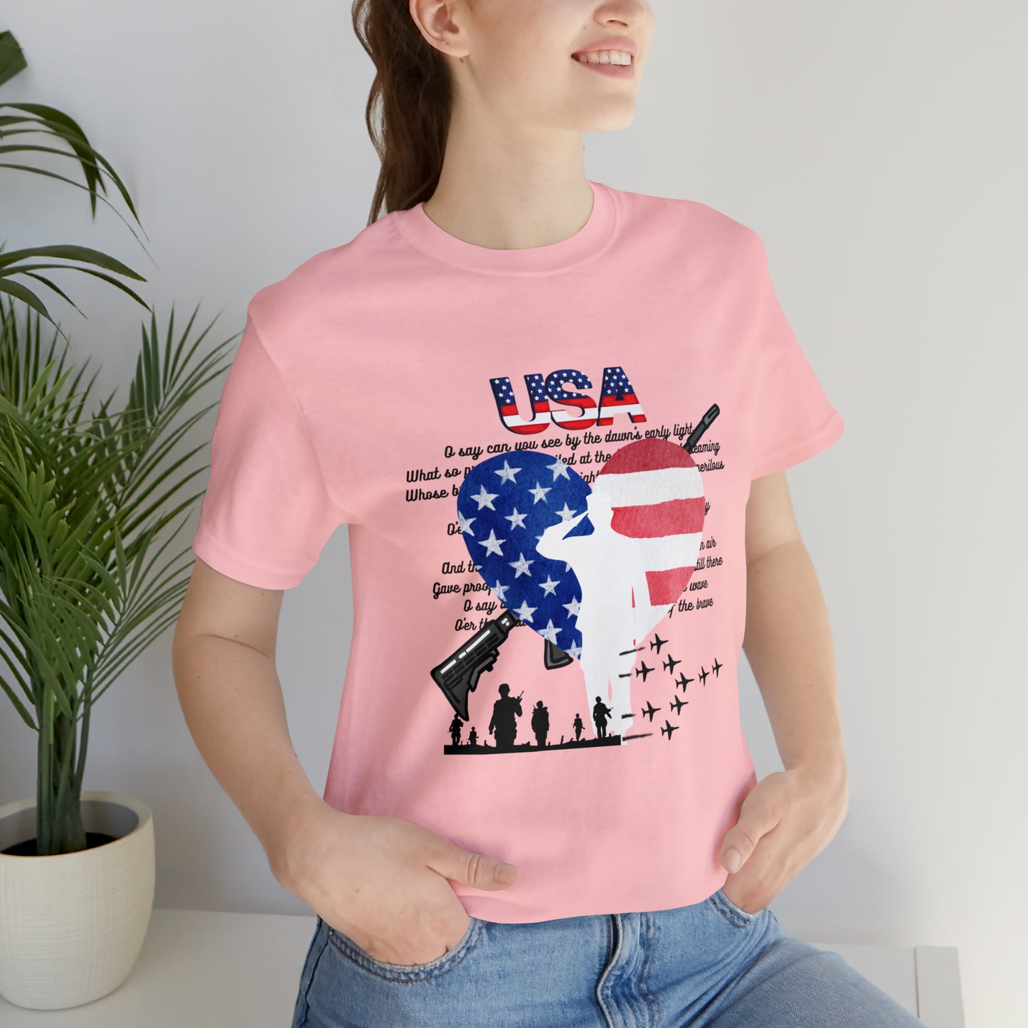 USA 2 Unisex Jersey Short Sleeve Tee