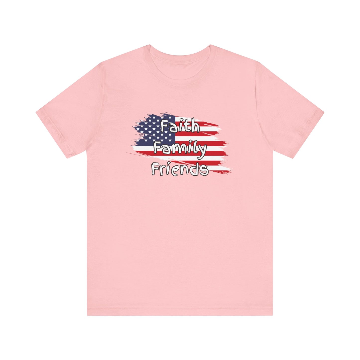 USA Faith Family Friends Unisex Jersey Short Sleeve Tee