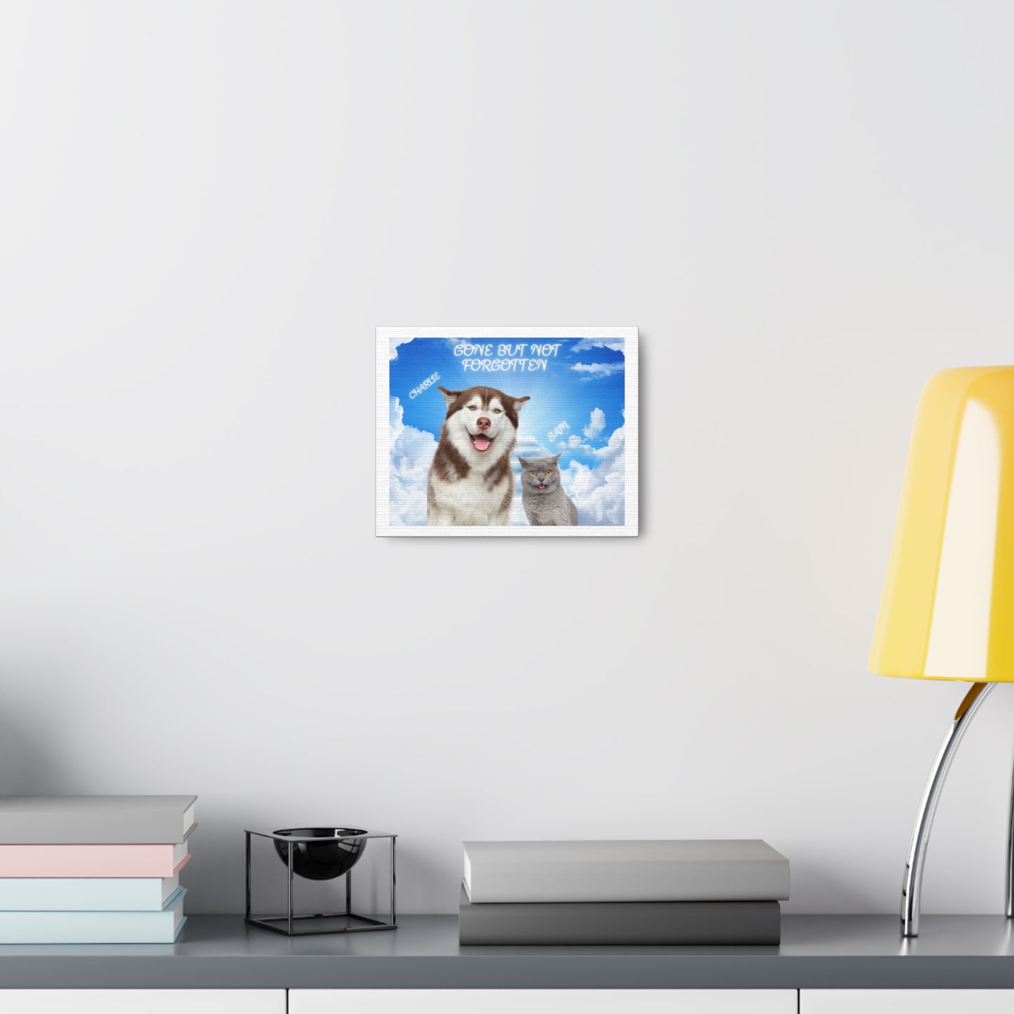 Customize Your Pet Photo Memorial Photo Canvas Gallery Wrap