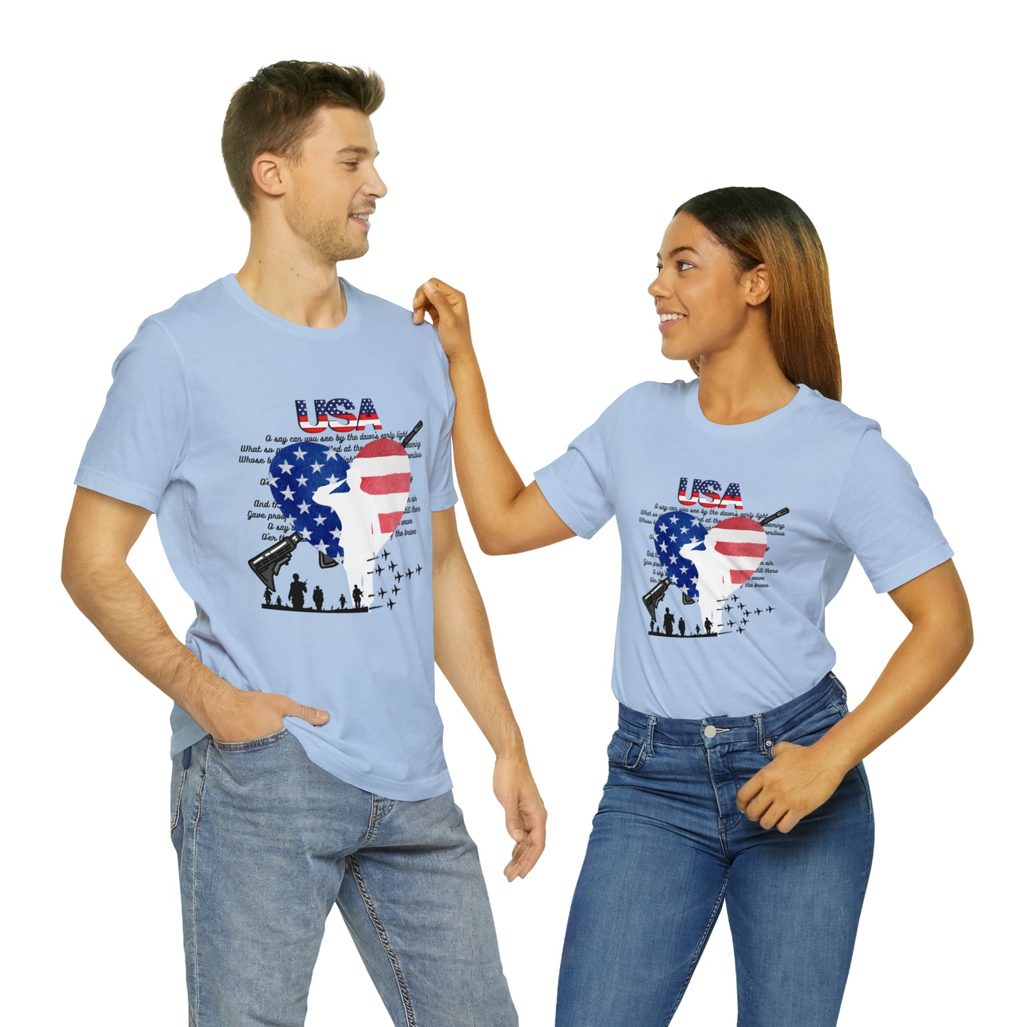 USA 2 Unisex Jersey Short Sleeve Tee