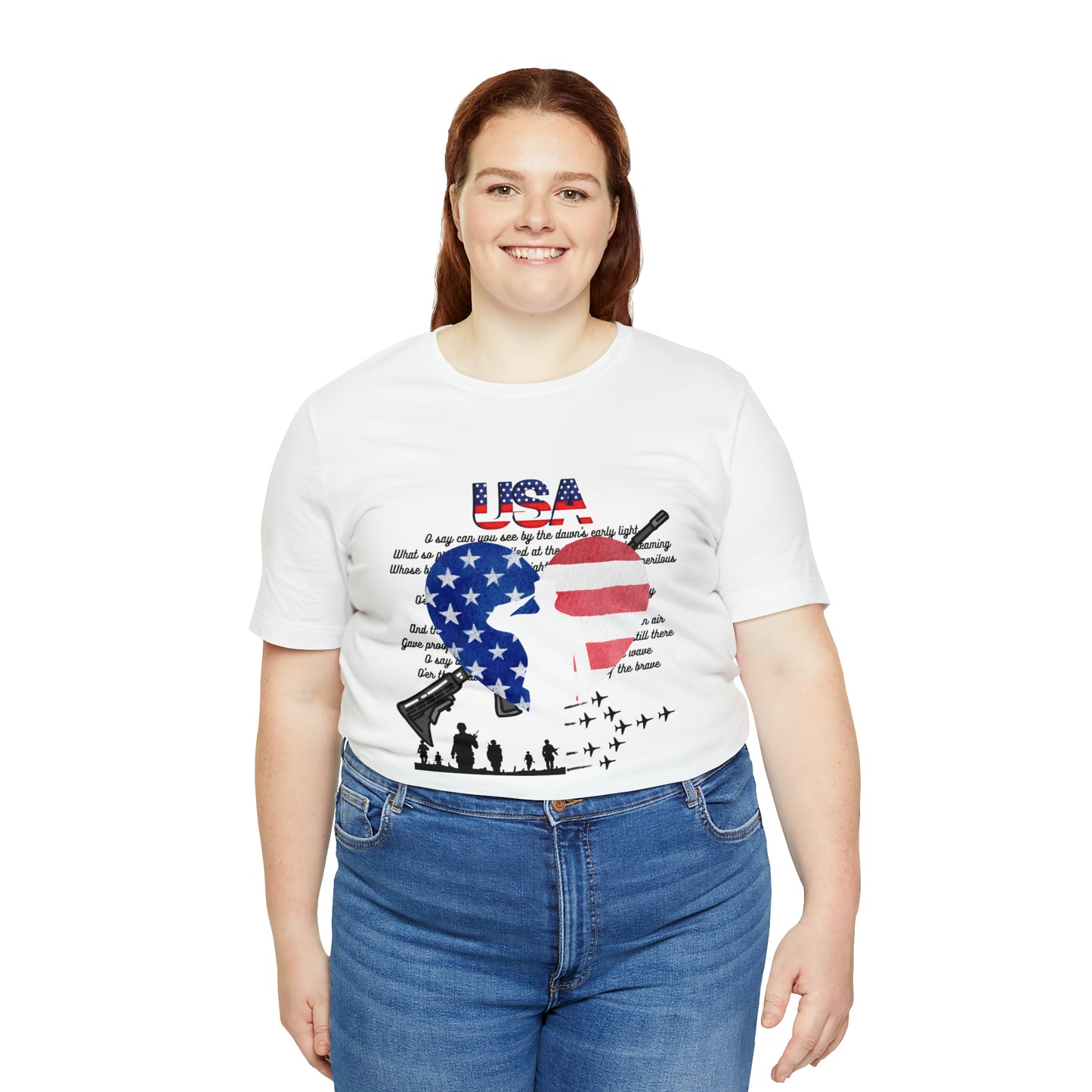 USA 2 Unisex Jersey Short Sleeve Tee