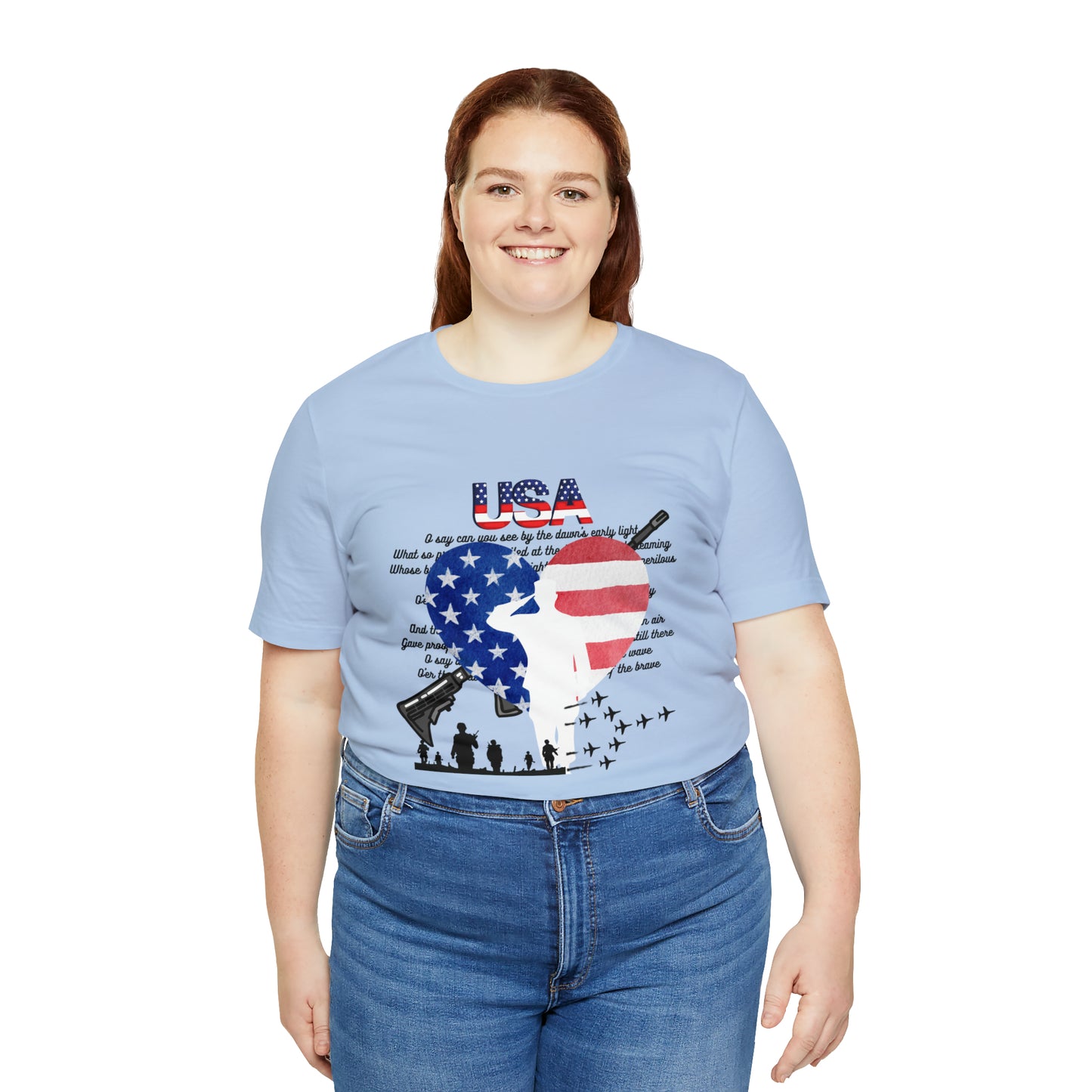 USA 2 Unisex Jersey Short Sleeve Tee