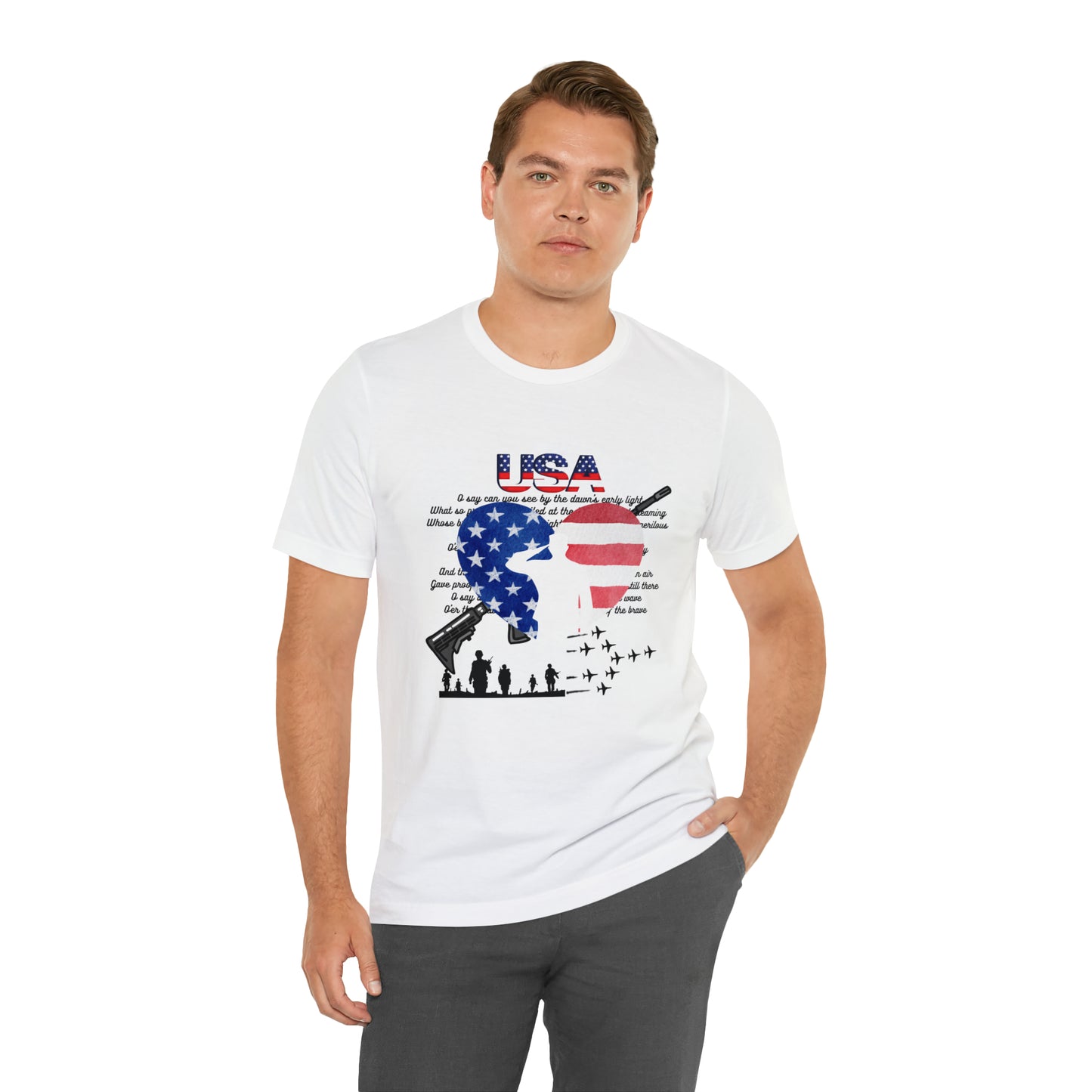 USA 2 Unisex Jersey Short Sleeve Tee