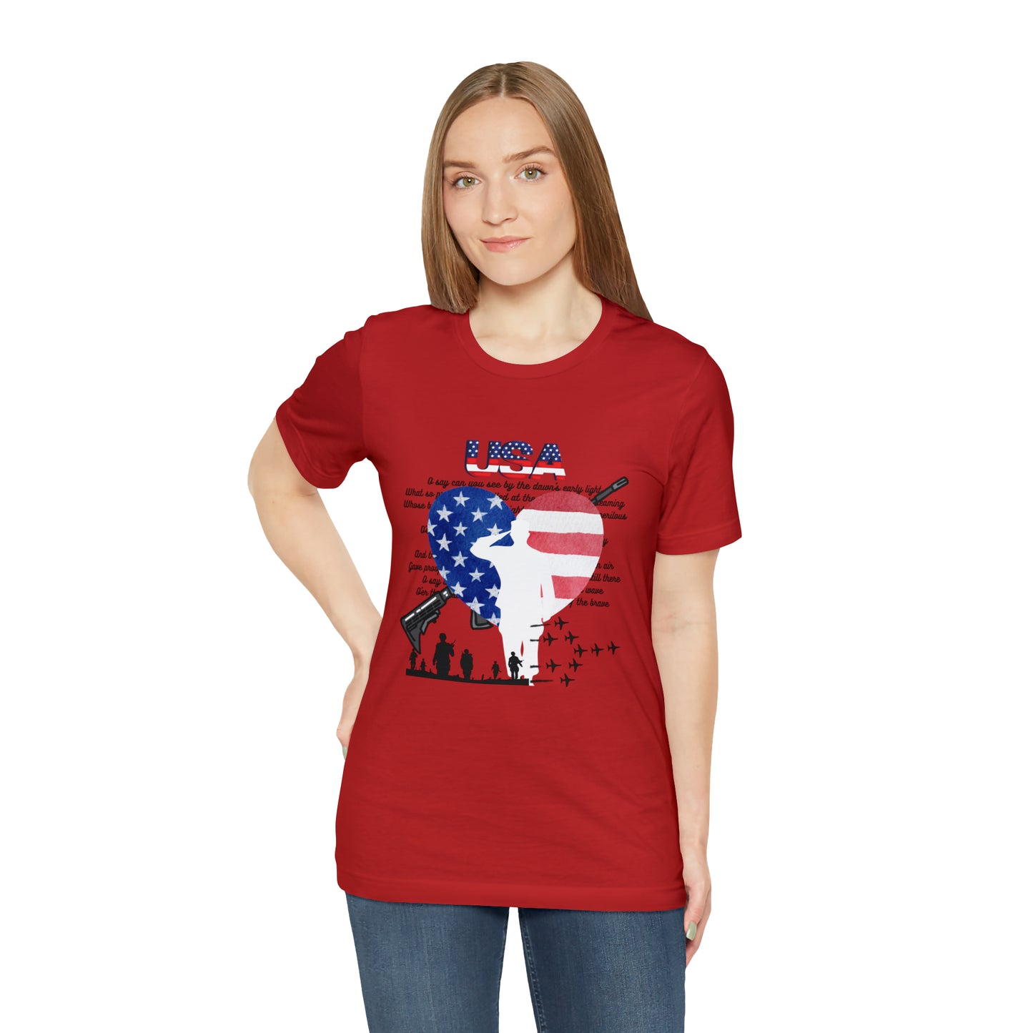 USA 2 Unisex Jersey Short Sleeve Tee