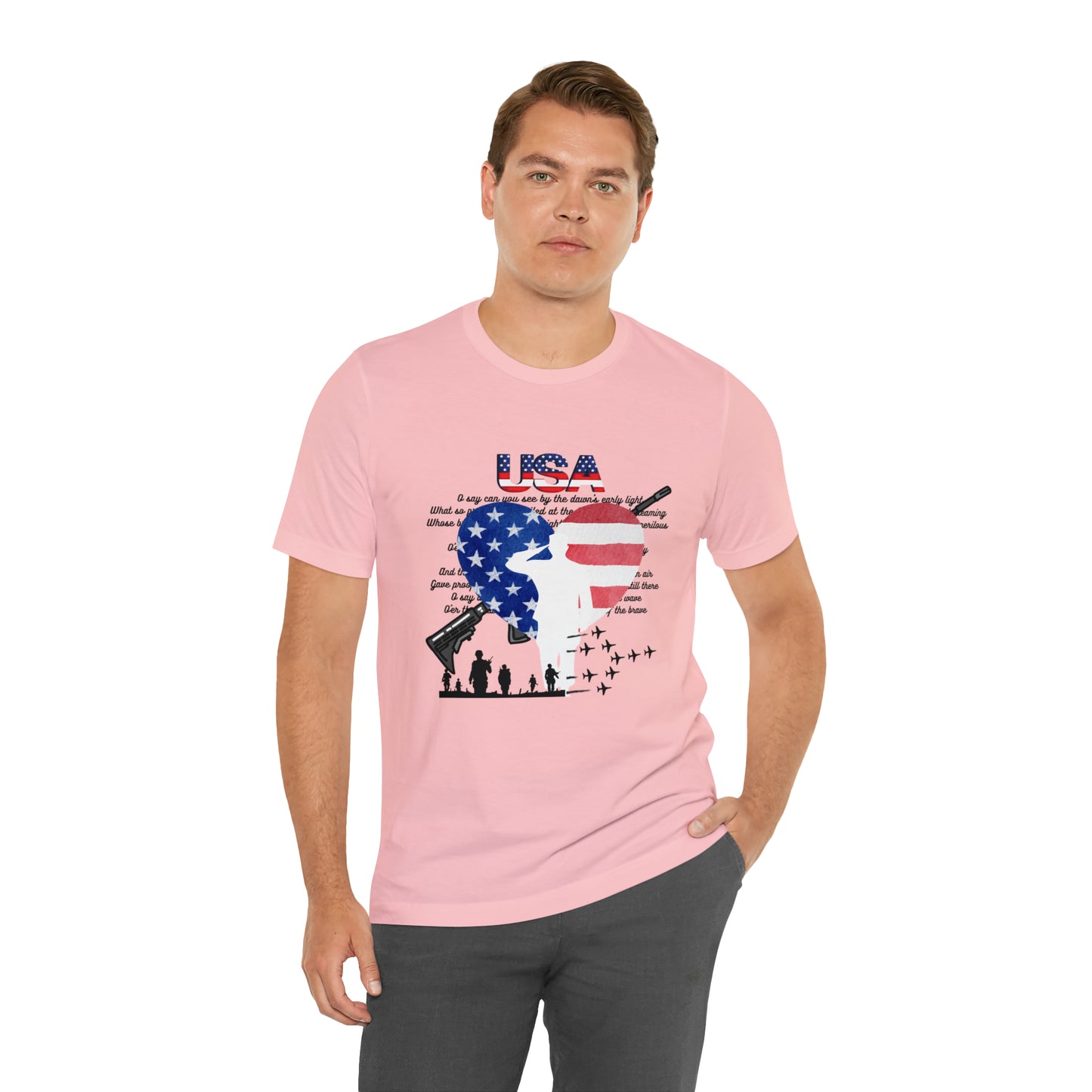 USA 2 Unisex Jersey Short Sleeve Tee