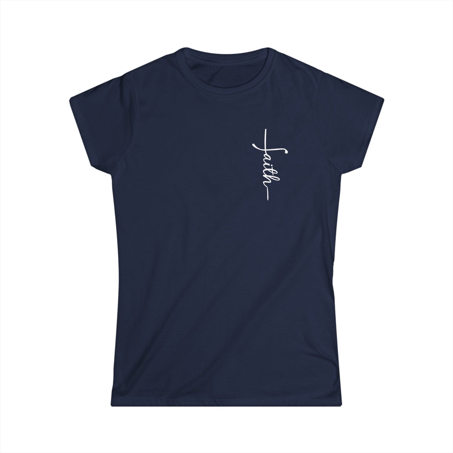 Women's Softstyle Faith Christian Tee In Heart Position