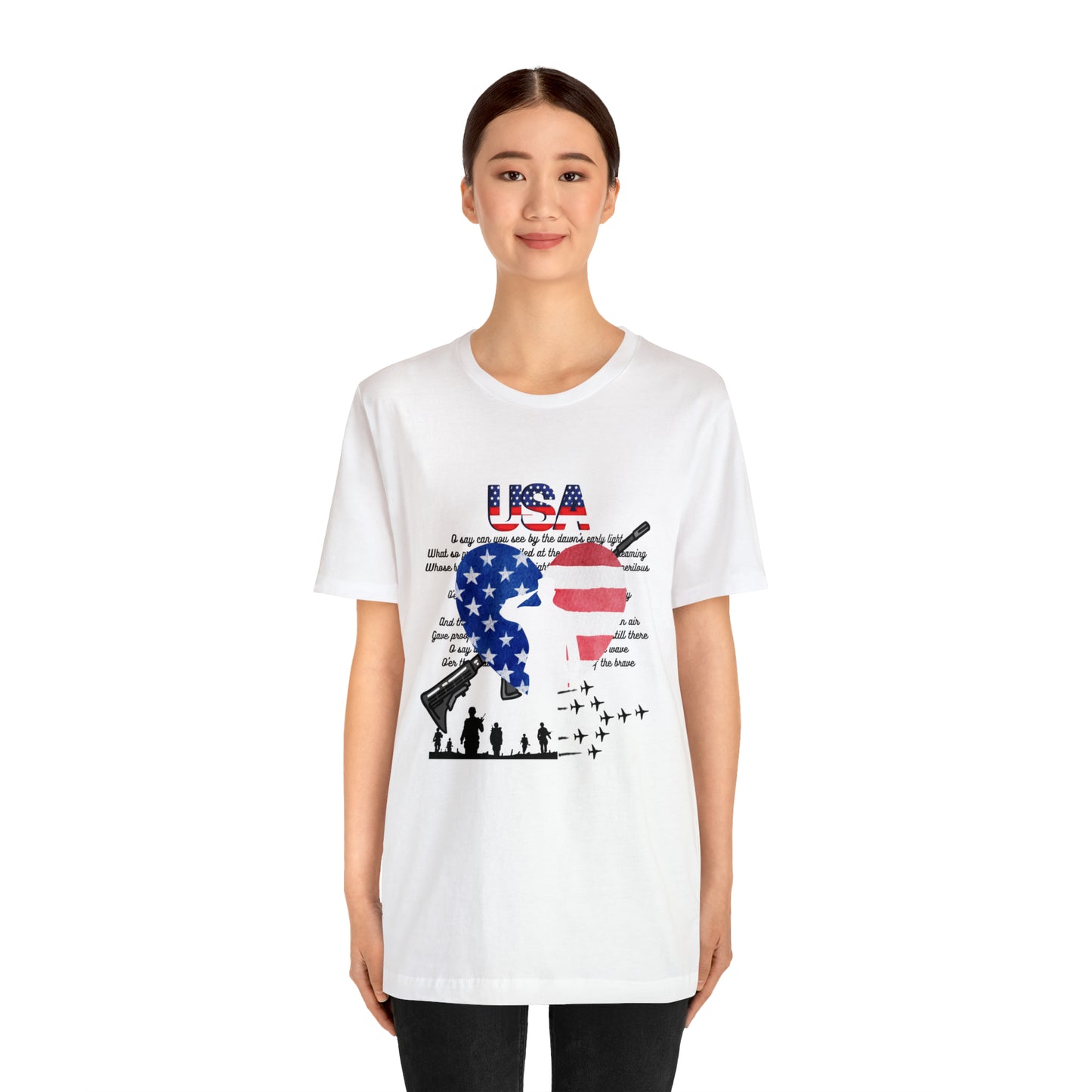 USA 2 Unisex Jersey Short Sleeve Tee