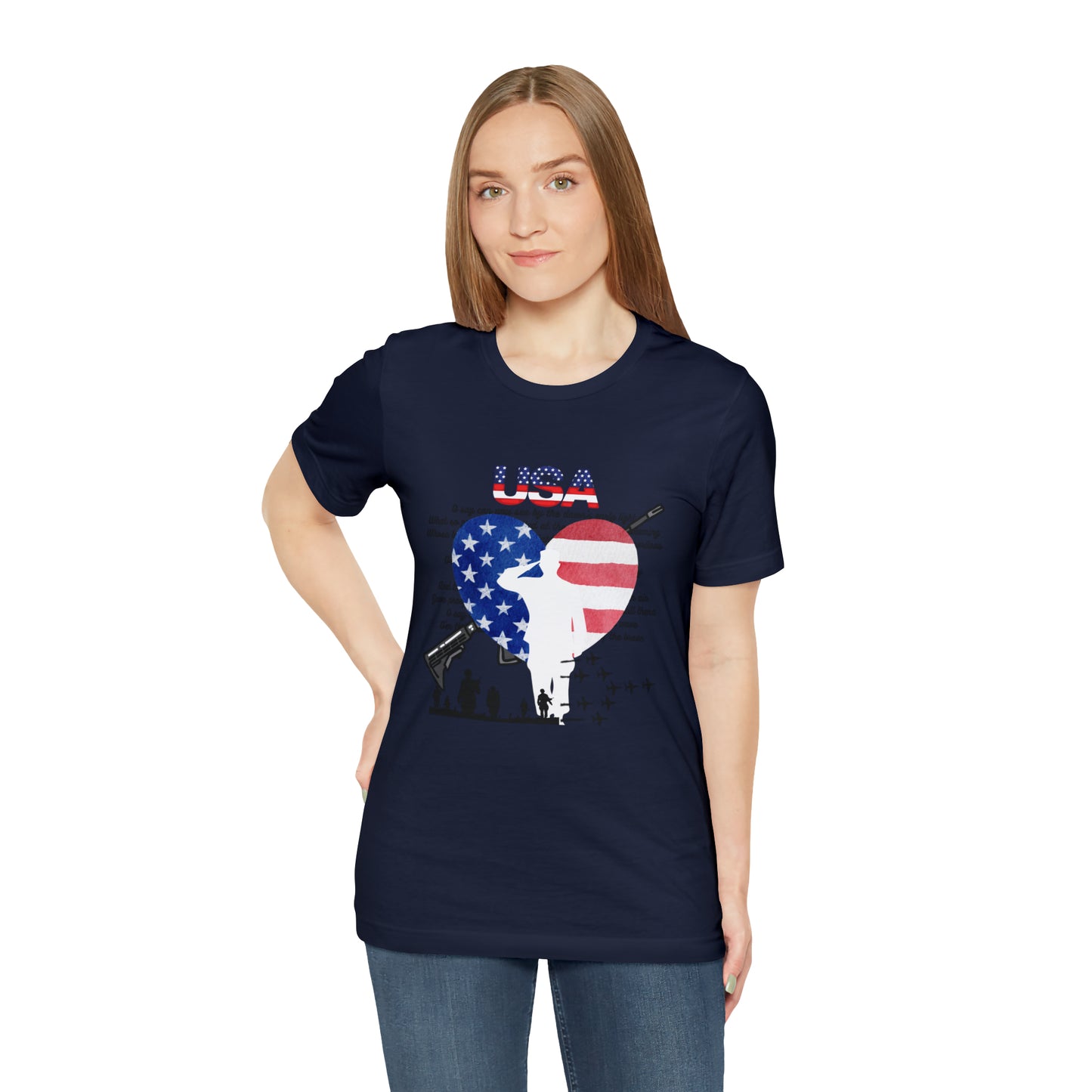 USA 2 Unisex Jersey Short Sleeve Tee