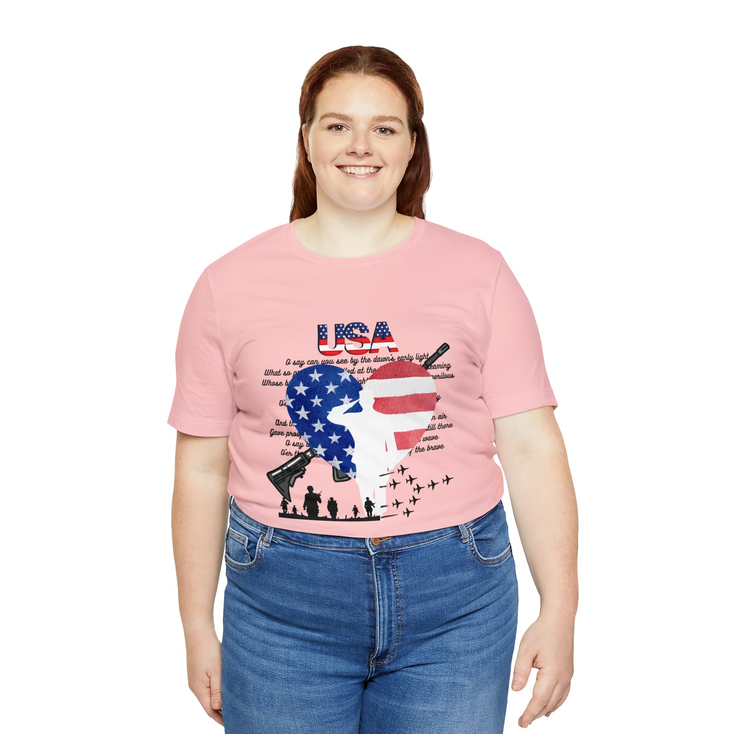 USA 2 Unisex Jersey Short Sleeve Tee