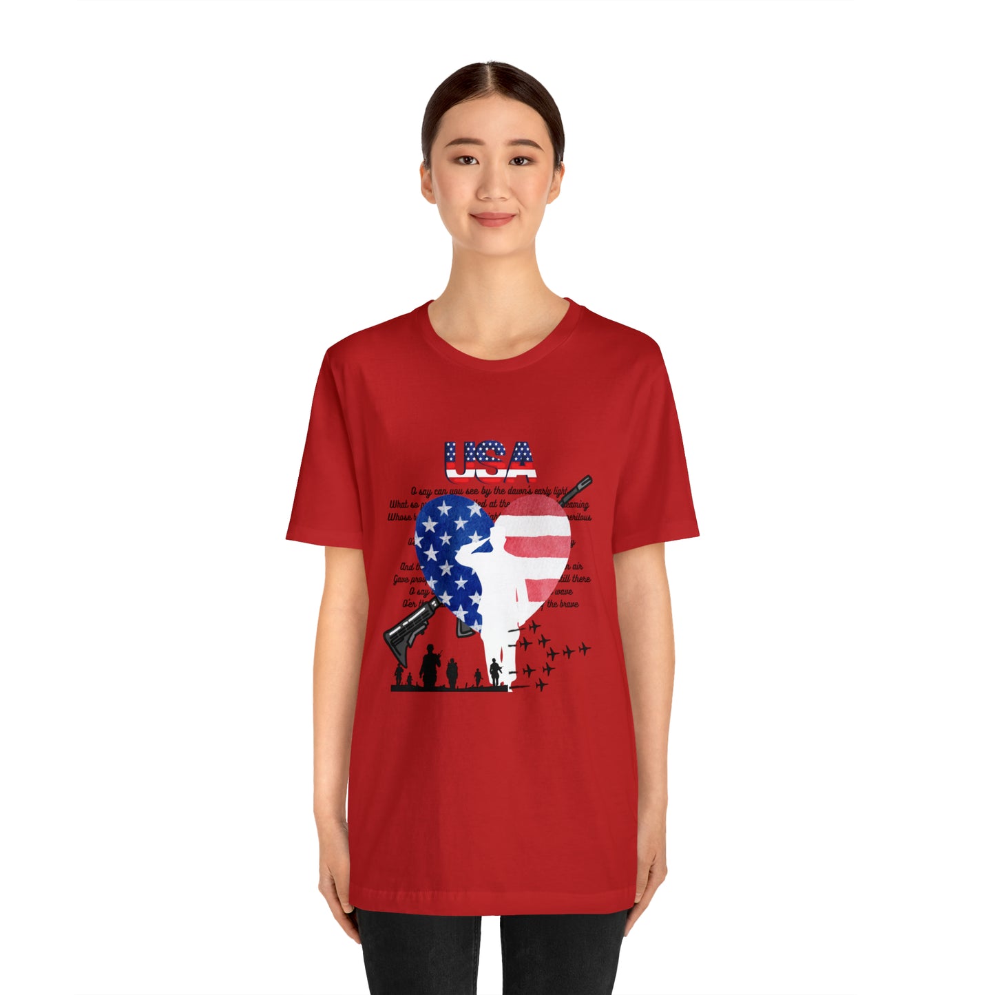 USA 2 Unisex Jersey Short Sleeve Tee