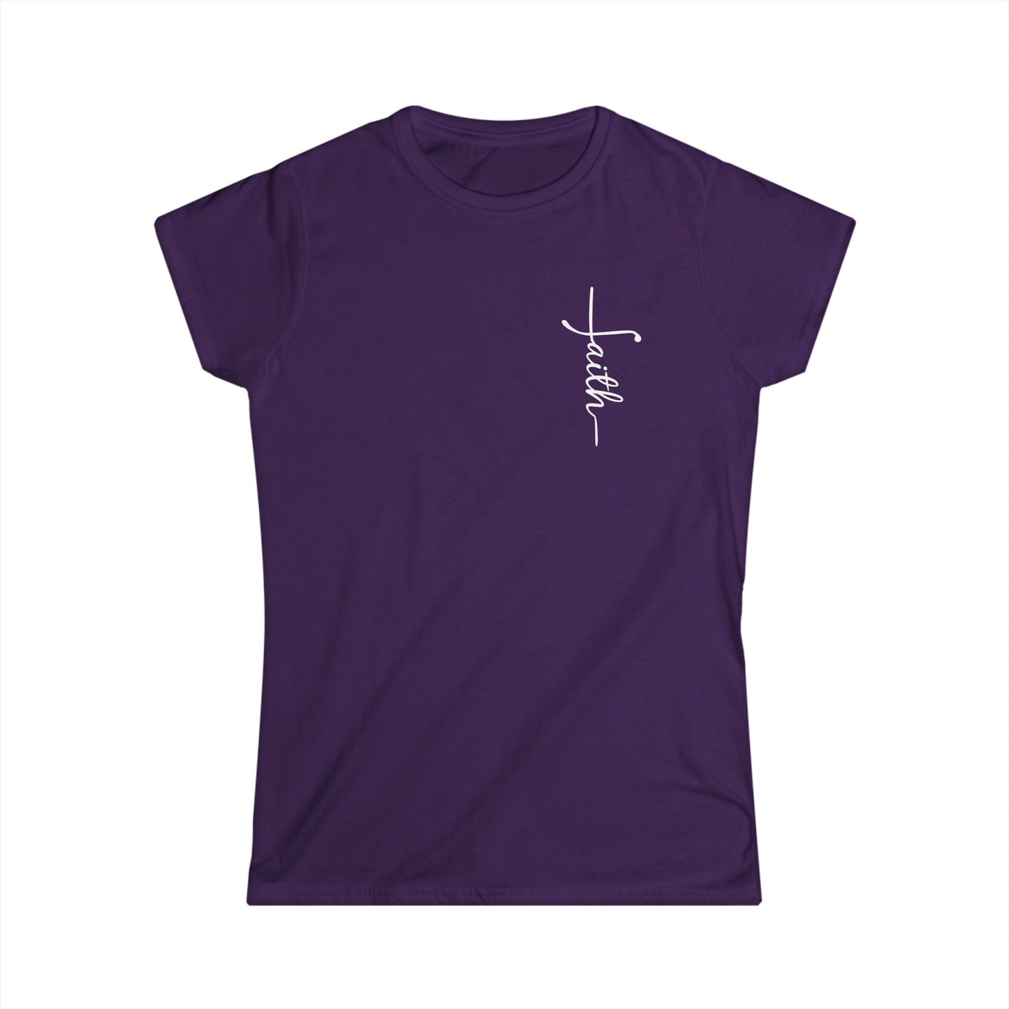 Women's Softstyle Faith Christian Tee In Heart Position