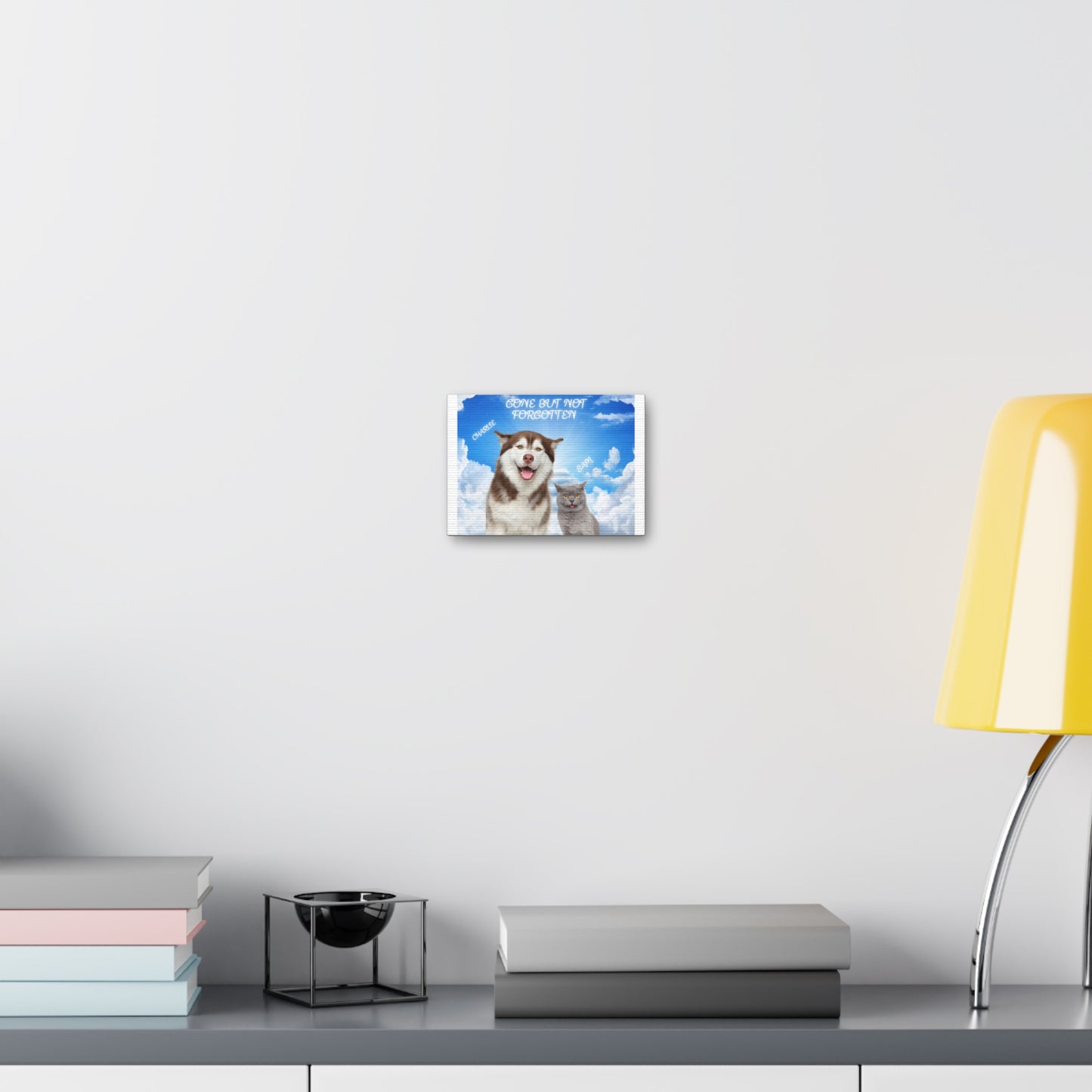 Customize Your Pet Photo Memorial Photo Canvas Gallery Wrap