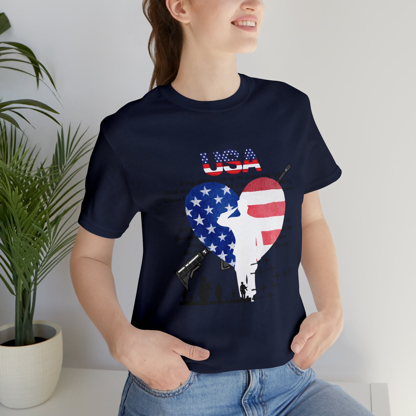 USA 2 Unisex Jersey Short Sleeve Tee