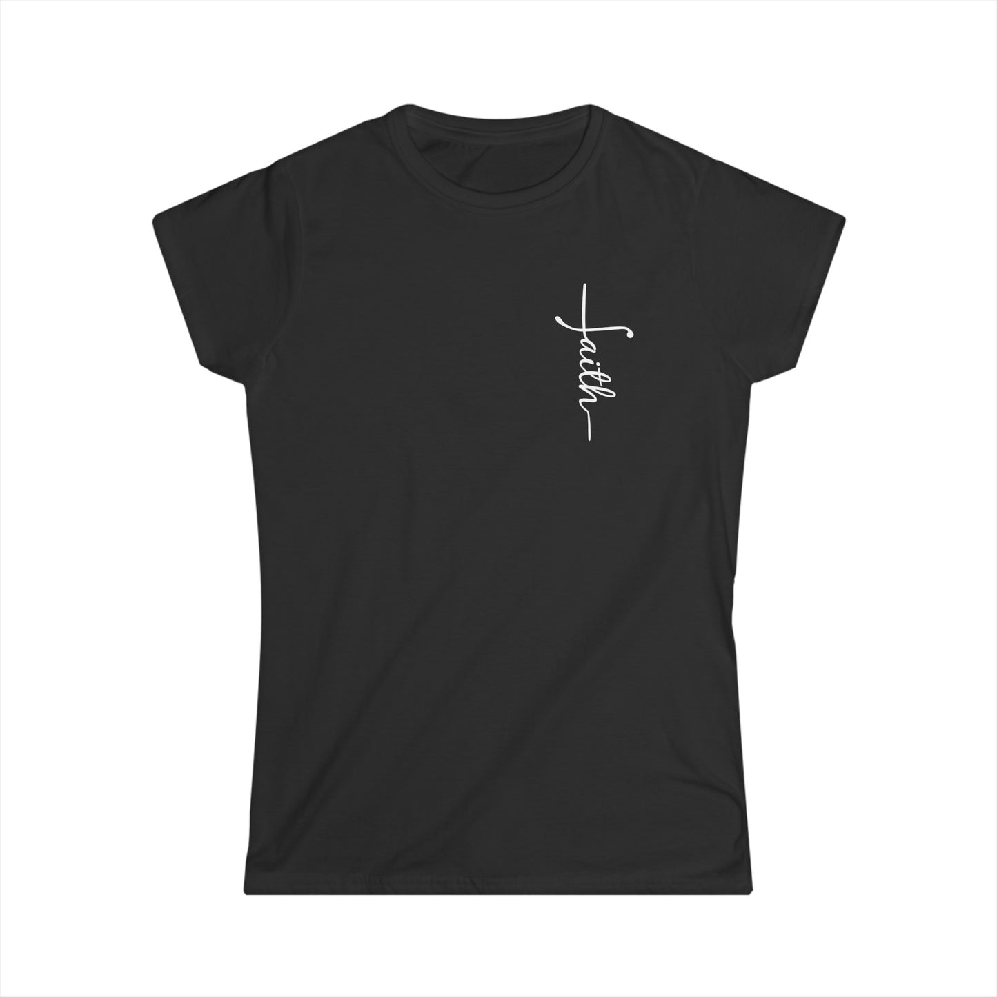 Women's Softstyle Faith Christian Tee In Heart Position