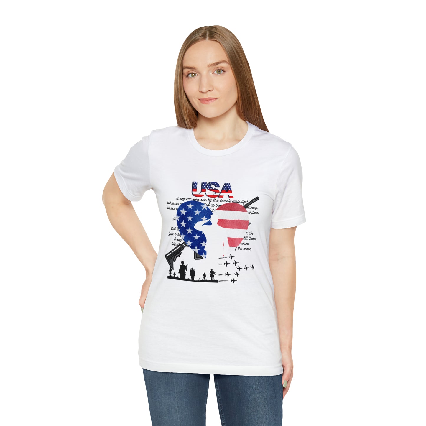 USA 2 Unisex Jersey Short Sleeve Tee