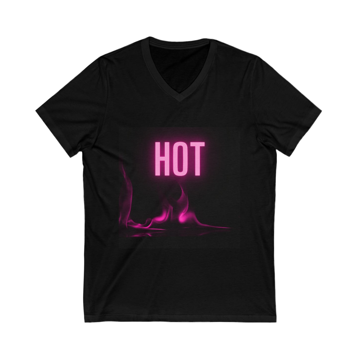 Hot Unisex Jersey Short Sleeve V-Neck Tee