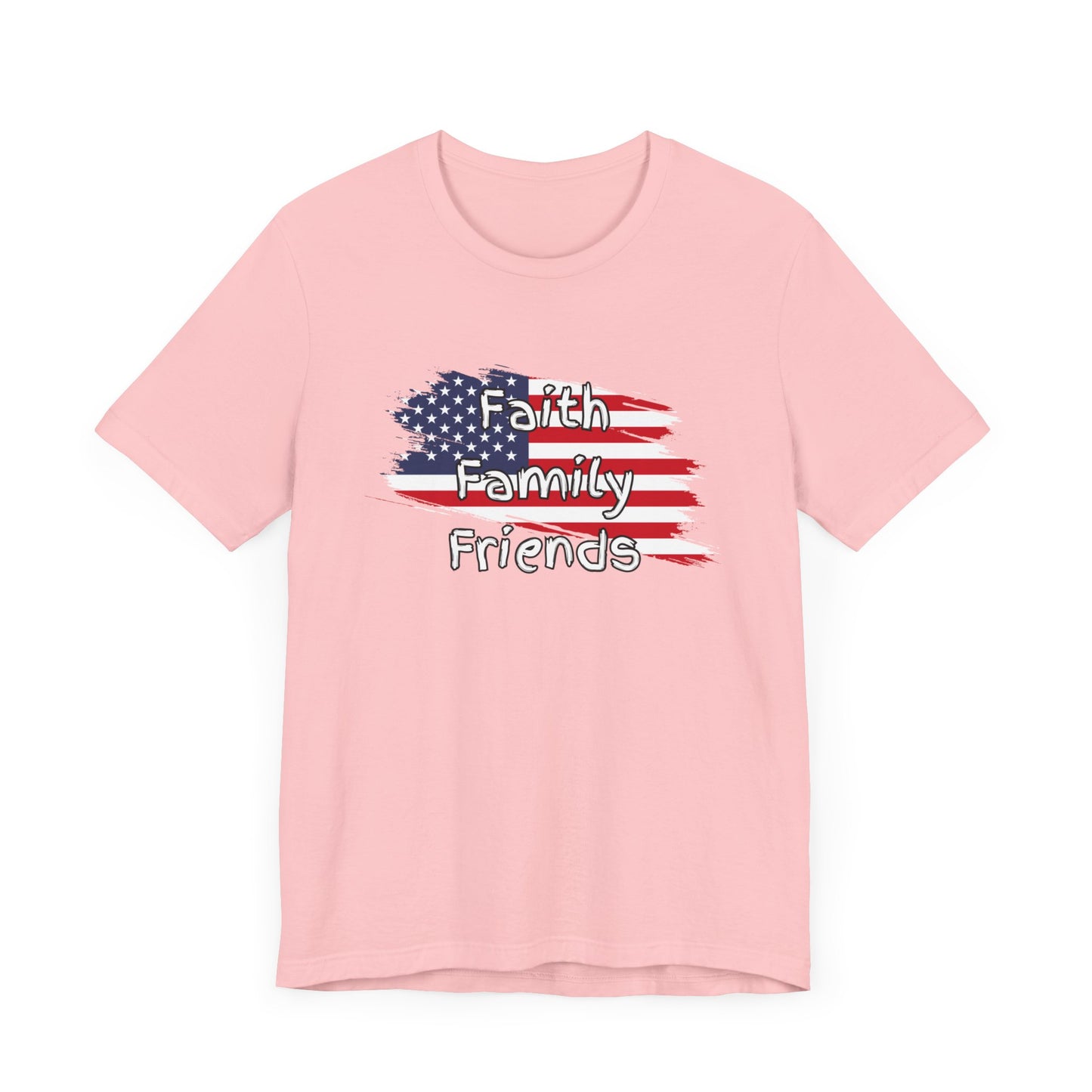 USA Faith Family Friends Unisex Jersey Short Sleeve Tee