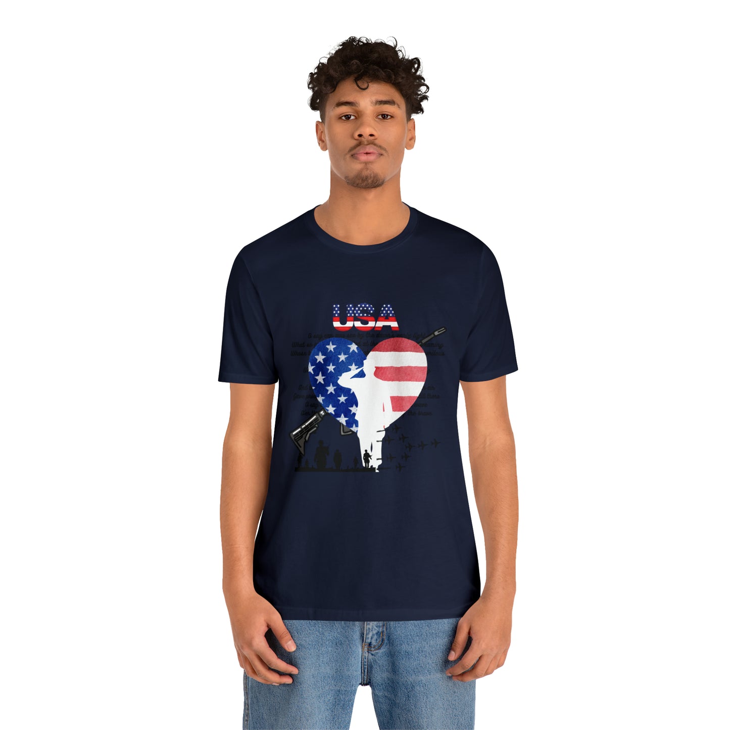 USA 2 Unisex Jersey Short Sleeve Tee