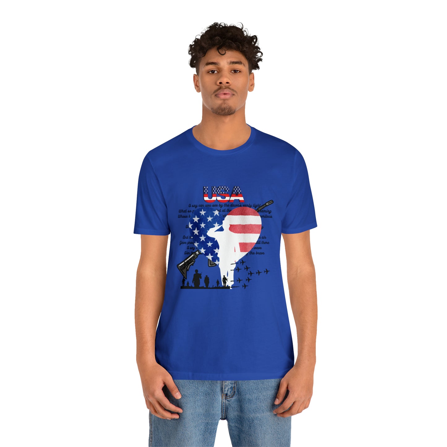 USA 2 Unisex Jersey Short Sleeve Tee