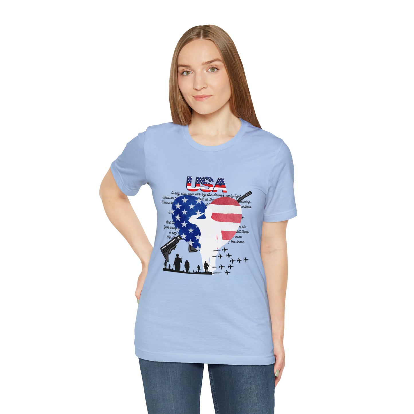 USA 2 Unisex Jersey Short Sleeve Tee