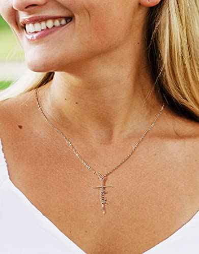 Lcherry Gifts for Women Faith Cross Necklace for Women Jewelry Necklace Gifts