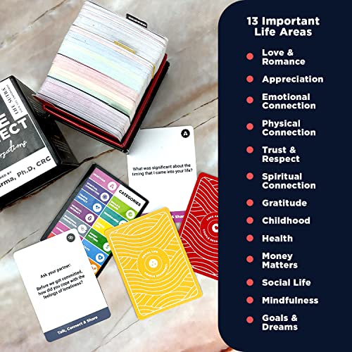 Life Sutra - Couple Reconnect Game/Card Game for Married Couples - 200 Couples Conversation Card - Speak Your Love Language - Designed by an American Psychologist